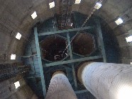 Köztes podesz 150m-en.