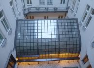 Gresham Palace belső udvari üvegtetők felújítása
