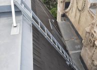 A sarki tornyokhoz levezető új tetőlétra